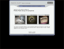Tablet Screenshot of prestoplast.com